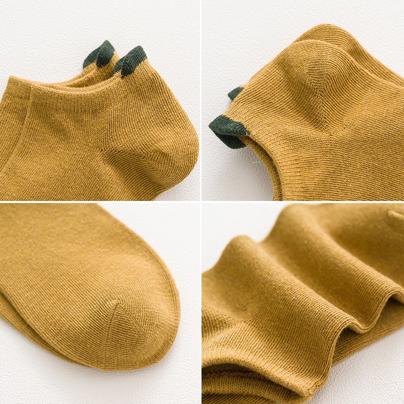 Vớ Thuyền Cotton Mỏng Màu Trơn Thoáng Khí Thoải Mái Thời Trang Cho Nam / Nữ