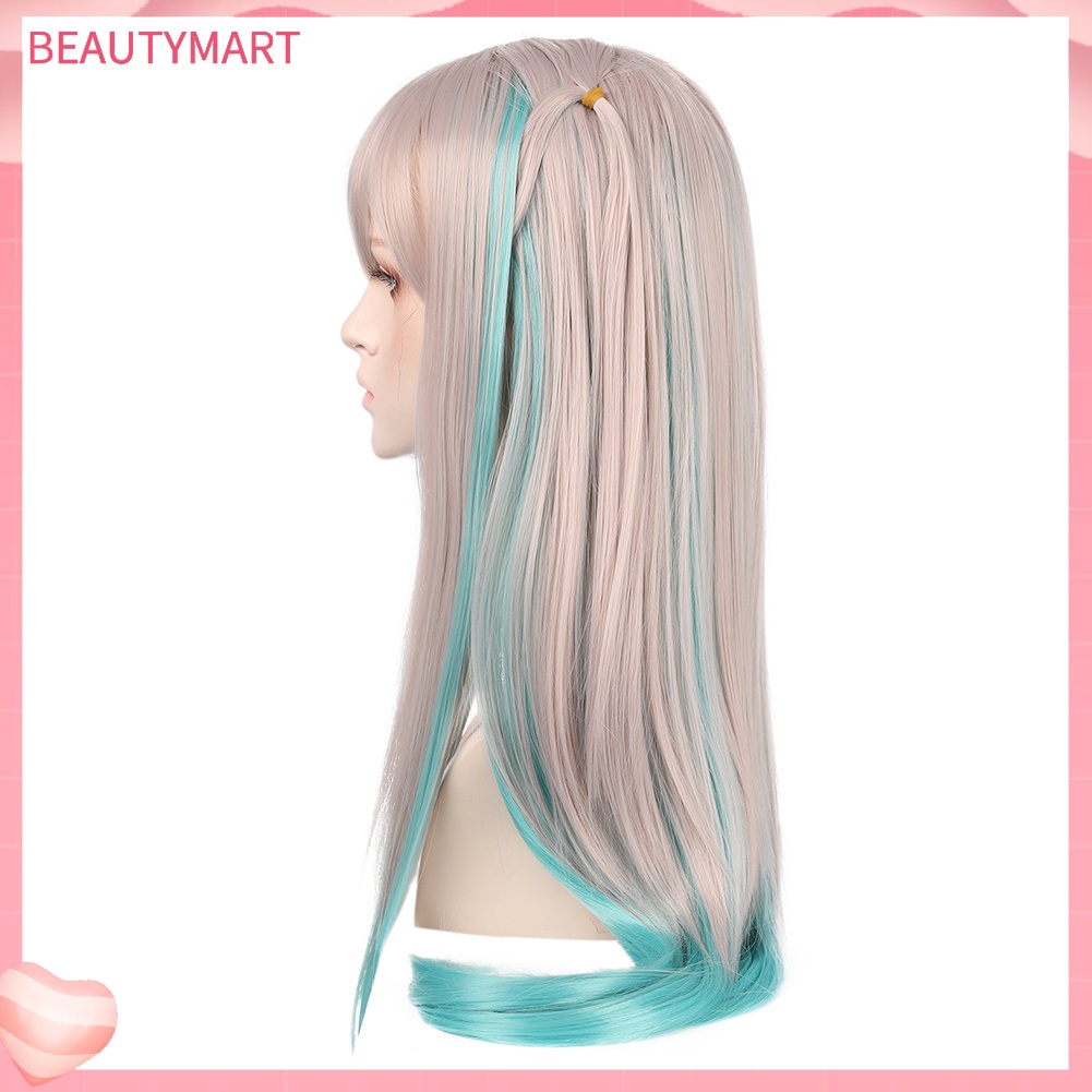 Tóc Giả Dài Thẳng Màu Gradient Bằng Sợi Tổng Hợp Thời Trang Cho Nữ