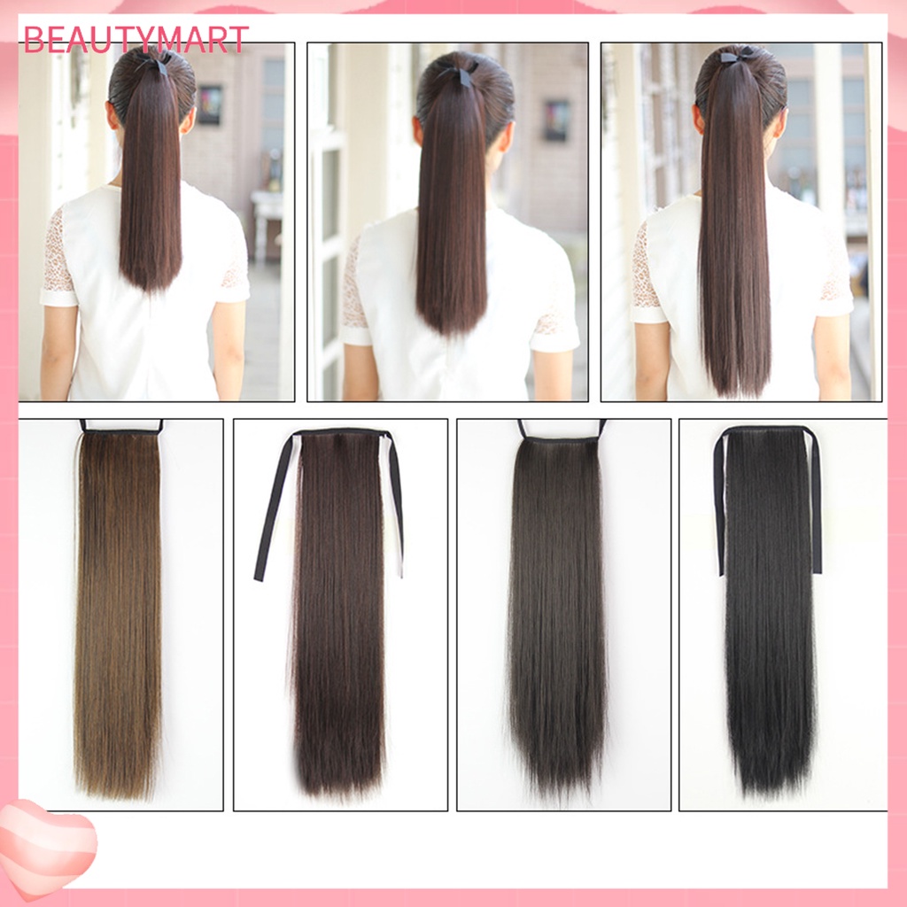 Tóc Giả Thẳng Dài Tự Nhiên Chịu Nhiệt Độ Cao Cho Nữ