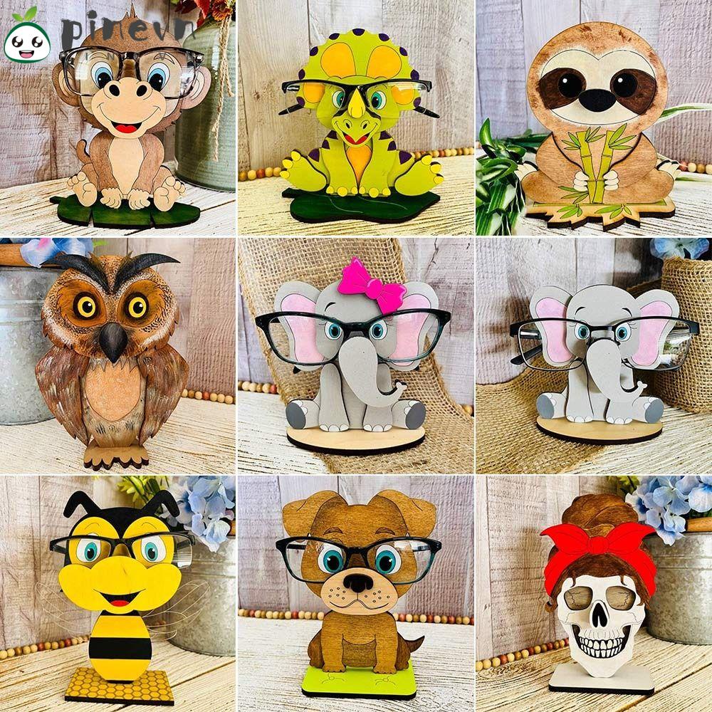 Giá Đỡ Trưng Bày Mắt Kính Bằng Gỗ Hình Động Vật Sáng Tạo