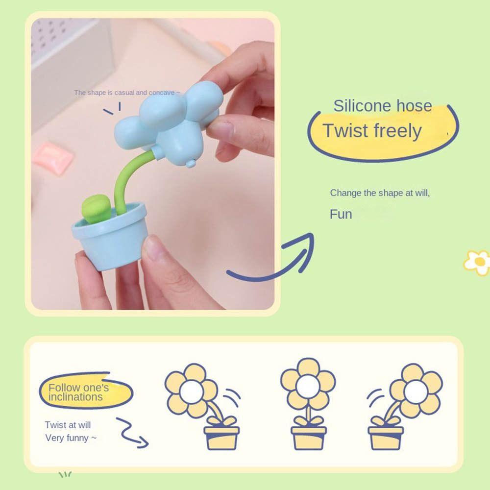 Suyo Đèn Ngủ Để Bàn Mini Hình Bông Hoa Dùng Pin Dễ Thương Dùng Trang Trí