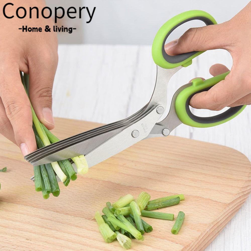 CONOPERY Kéo Cắt Rau Củ Nhiều Tầng Tiện Lợi