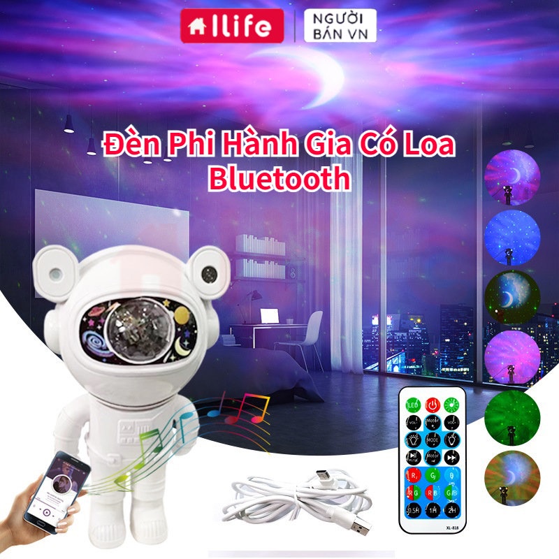 ILIFE Đèn Phi Hành Gia Chiếu Sao - Hàng Loại Mới 2023/Bảo Hành 12 Tháng, Đèn Ngủ Chiếu Sao Phiên Bản Mới Nhất.
