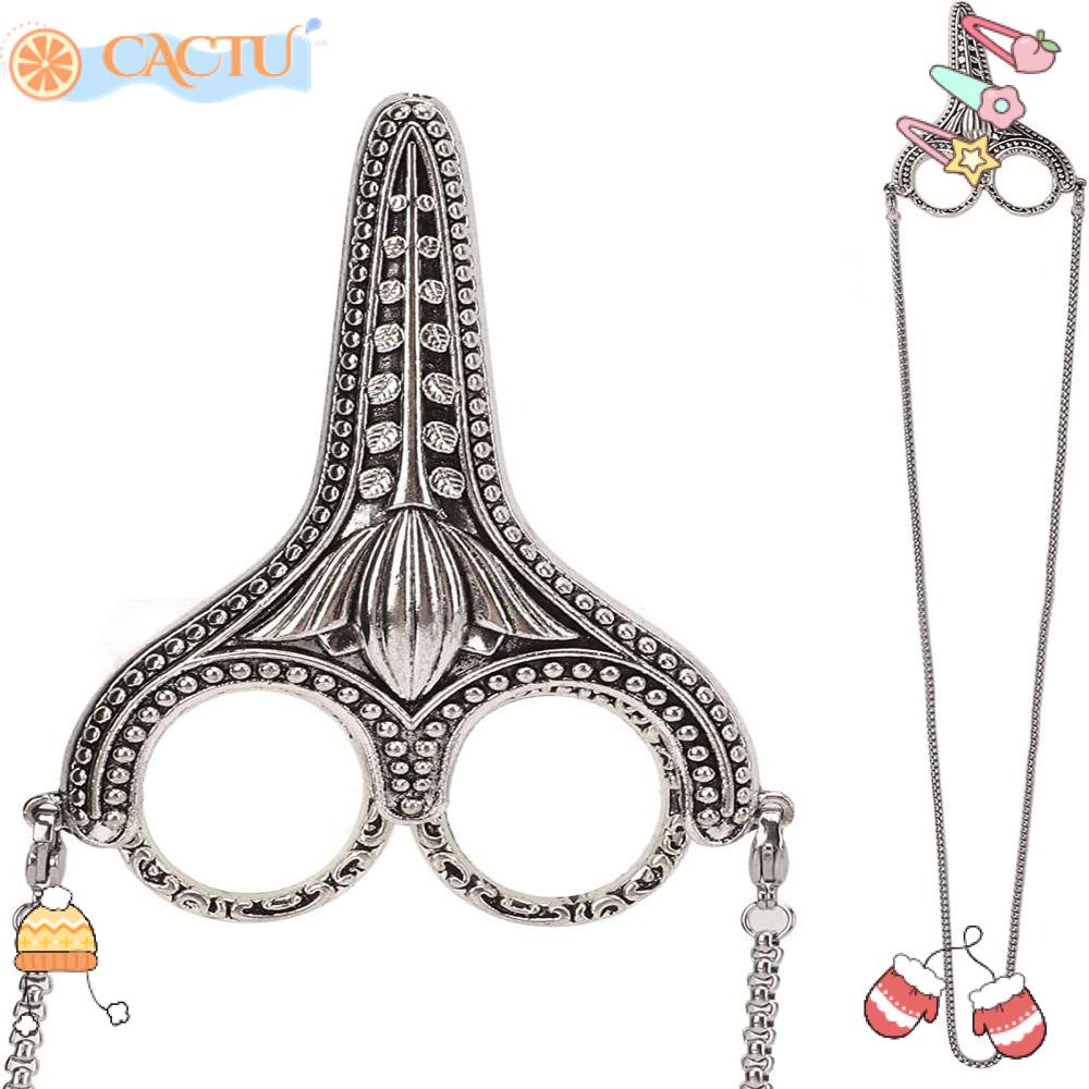 CACTU Kéo Cắt Chỉ Bằng Thép Không Gỉ Phong Cách Vintage