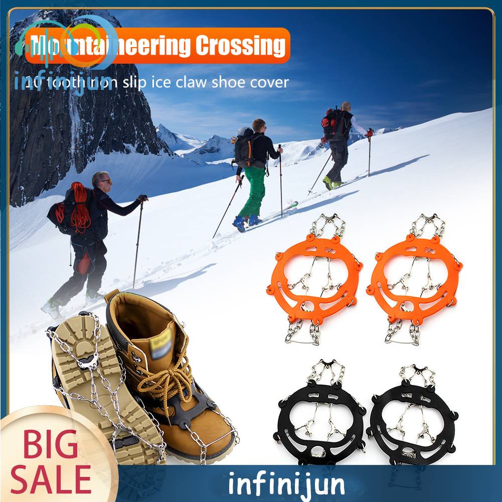 Vỏ Bọc Giày Đi Tuyết / Leo Núi / Đinh Tán 10 Đinh Tán Tiện Dụng