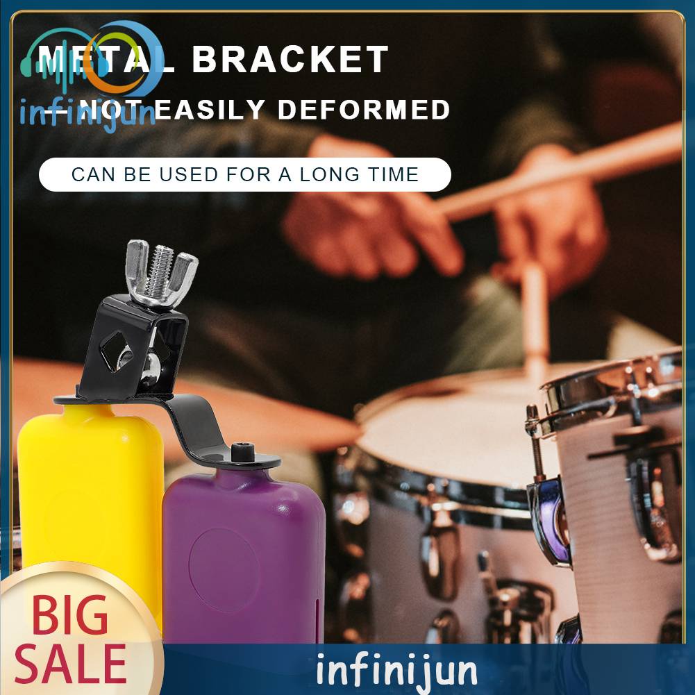 Bộ Trống Muyu Bò Bằng Kim Loại Màu Vàng Và Tím Hình Vuông