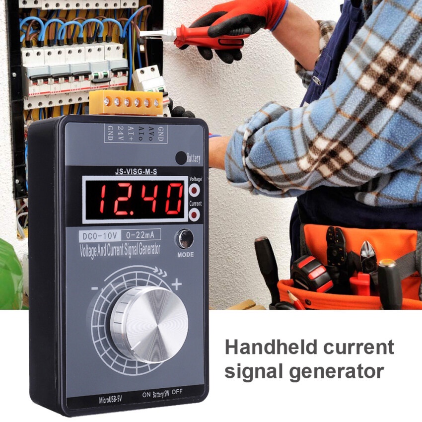 Máy Phát Tín Hiệu Analog dòng điện 4-20mA Điện Áp 0-10V, Máy Phát Dòng 0-20mA Dụng Cụ mô phỏng Điện Tử Chuyên Nghiệp