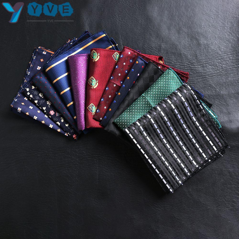 YVE Khăn Tay Satin Vuông Phối Túi Thời Trang Dành Cho Nam