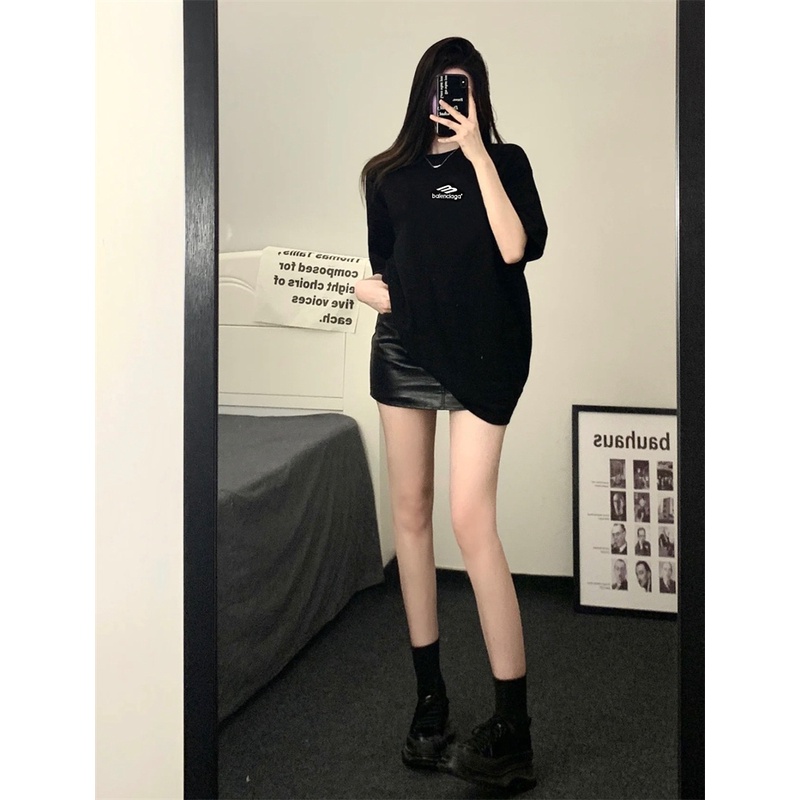 Áo Thun Tay Ngắn Thêu Chữ Ba-Classic 23ss 3B