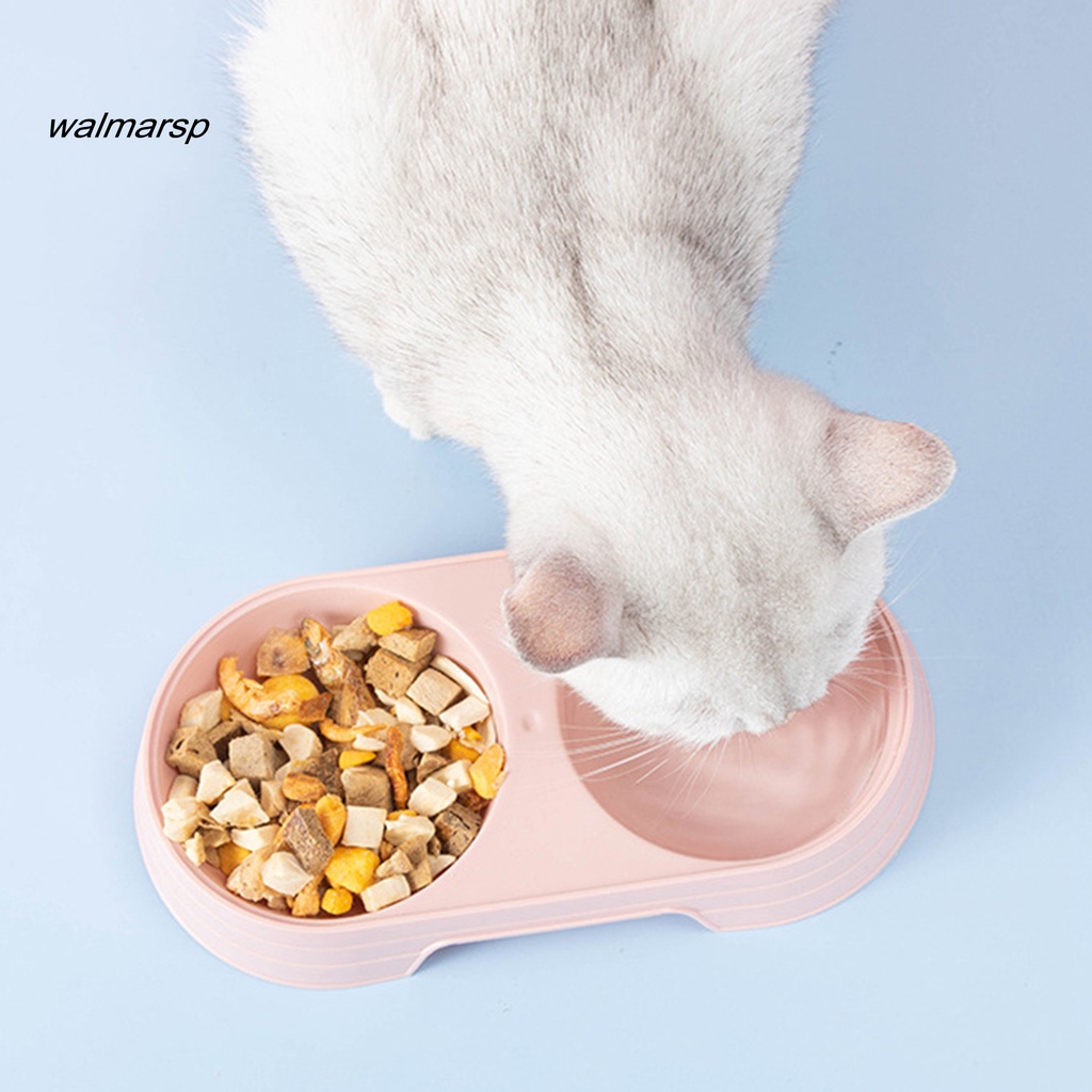 WWA Bát đôi đựng thức ăn Siêu Rẻ cho chó mèo Pet,có nhiều màu sắc dễ thương