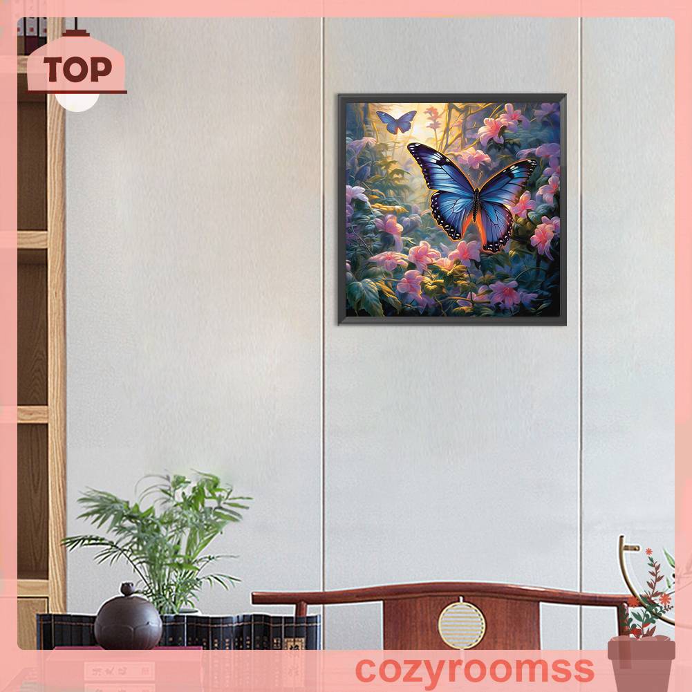 Tranh Đính Đá Kim Cương Toàn Bộ 5D DIY Hình Vẽ Bướm