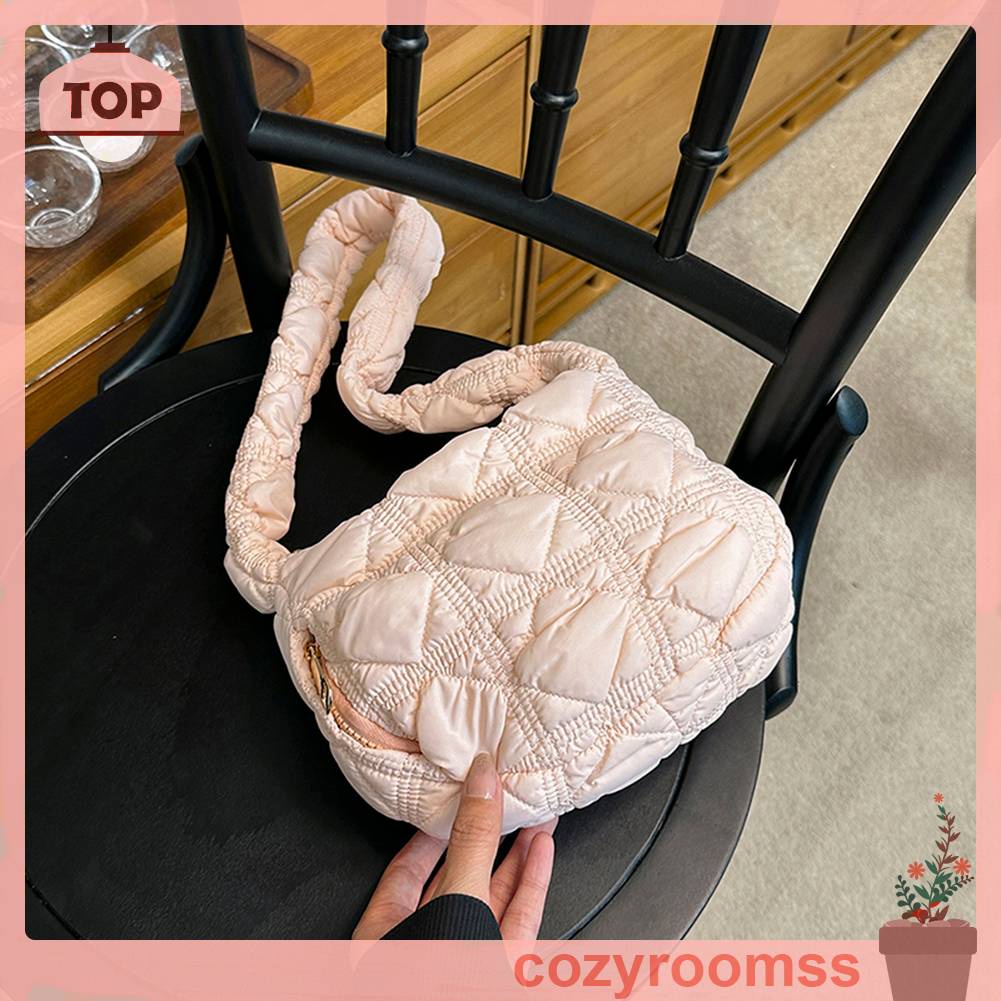 Túi Xách Đeo Vai / Kẹp Nách Chất Liệu Nylon Xếp Ly Thời Trang Dành Cho Nữ