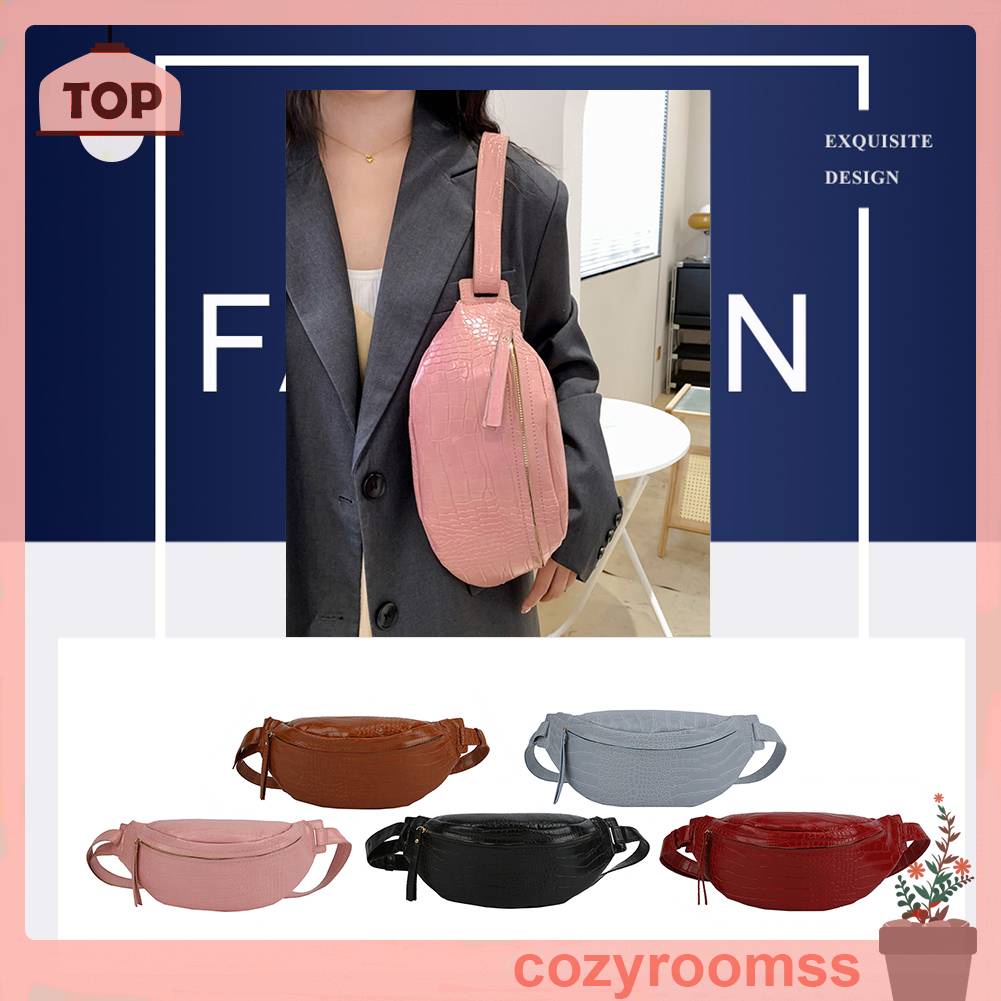 Túi Đeo Chéo Da PU Vân Da Cá Sấu / Trăng Khuyết Thời Trang Cá Tính Cho