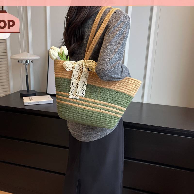 Túi Xách Đan Lát Thời Trang Hè Cho Nữ