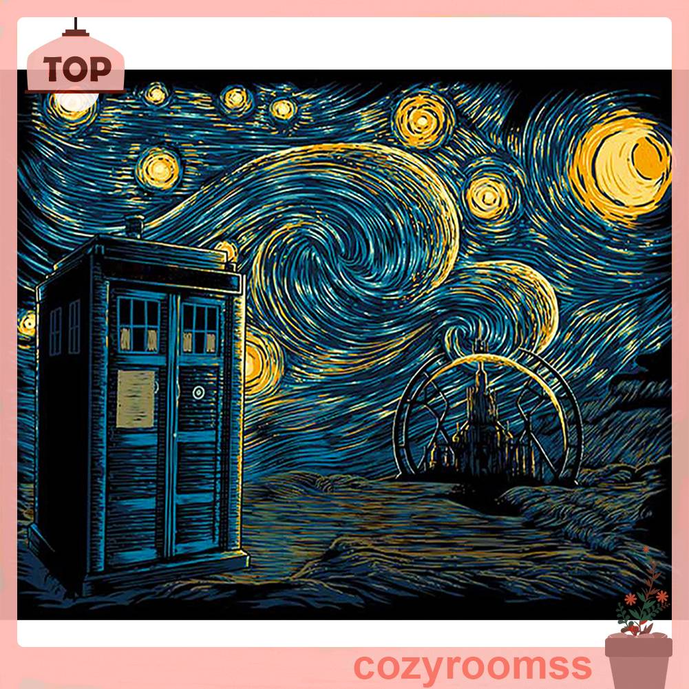 Tranh Đính Đá Kim Cương Toàn Bộ 5D DIY Hình Vẽ Bầu Trời Sao