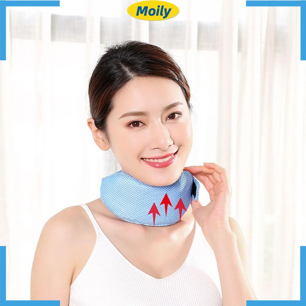 Đai Đeo Cổ Chống Ngáy Bằng Polyethylene Màu Xanh Đen Thời Trang