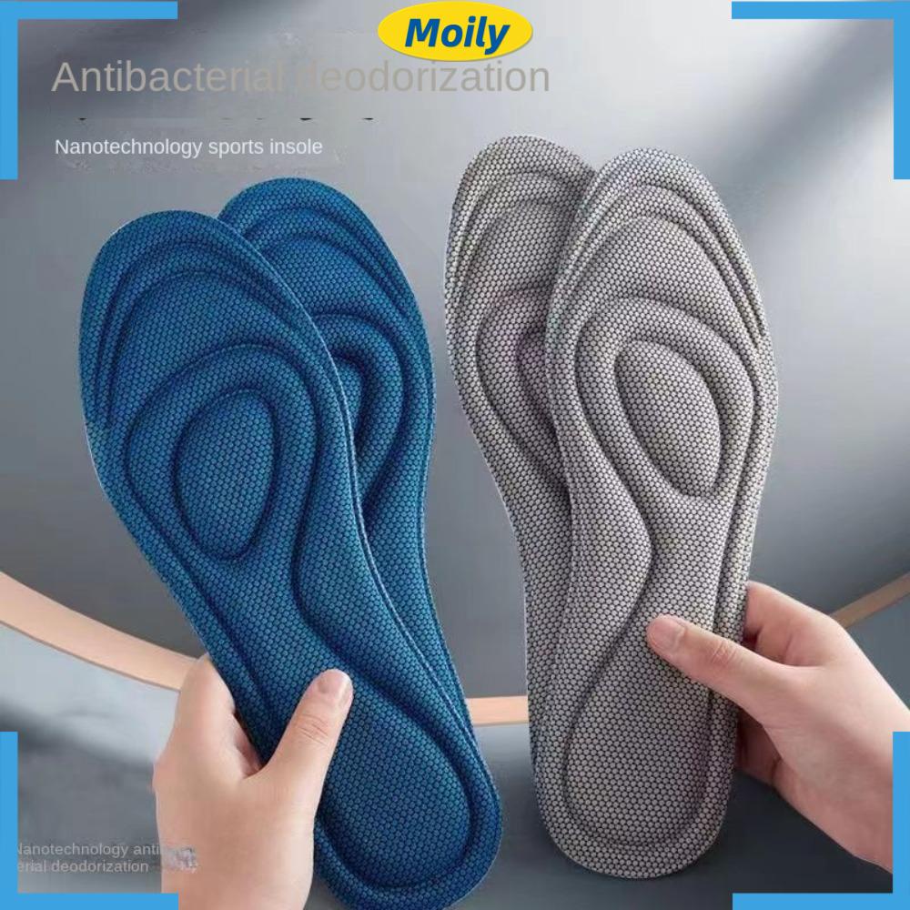 MOILYVN Set 4 Cặp Đế Lót Giày Chỉnh Hình Bằng Cao Su Non Kháng Khuẩn Thời Trang Cho Nam Và Nữ