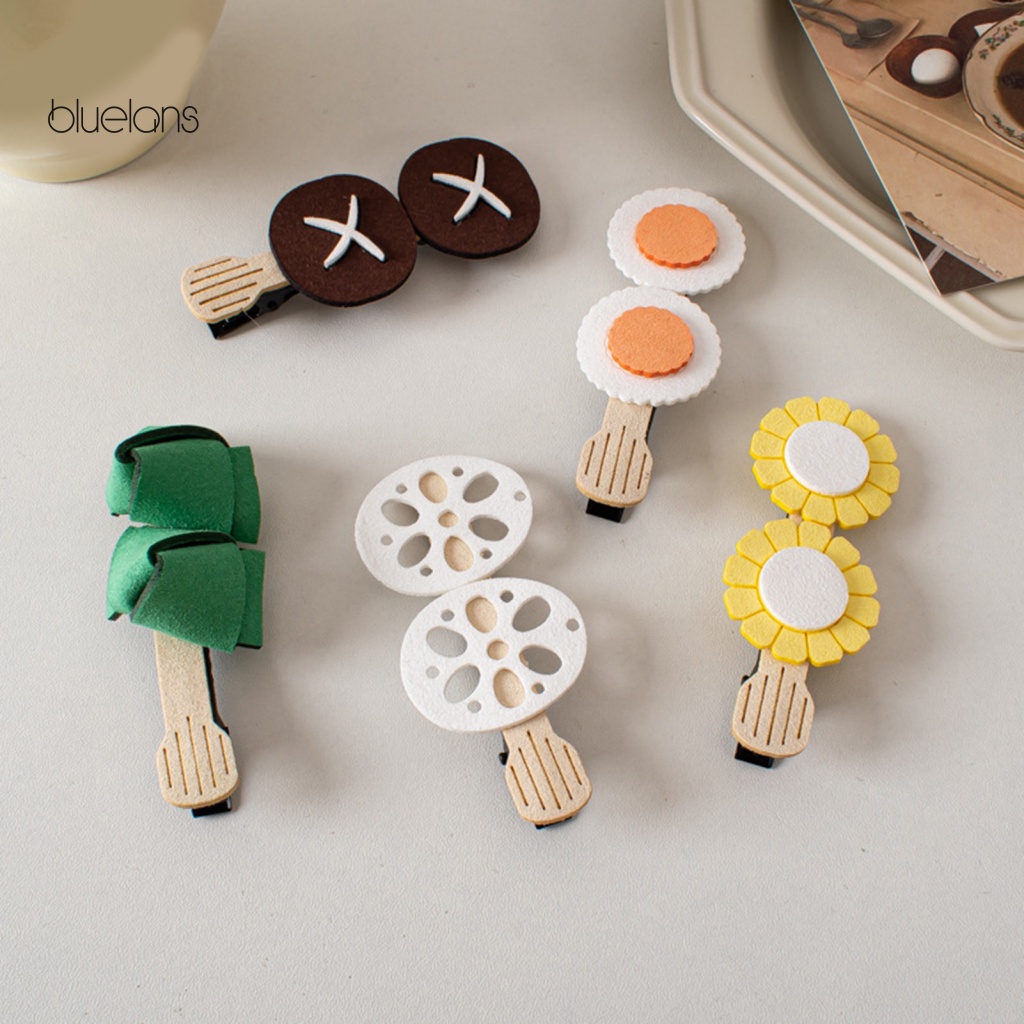 Kẹp Tóc Hình Cây Nấm Bằng Thép Không Gỉ Chống Trượt