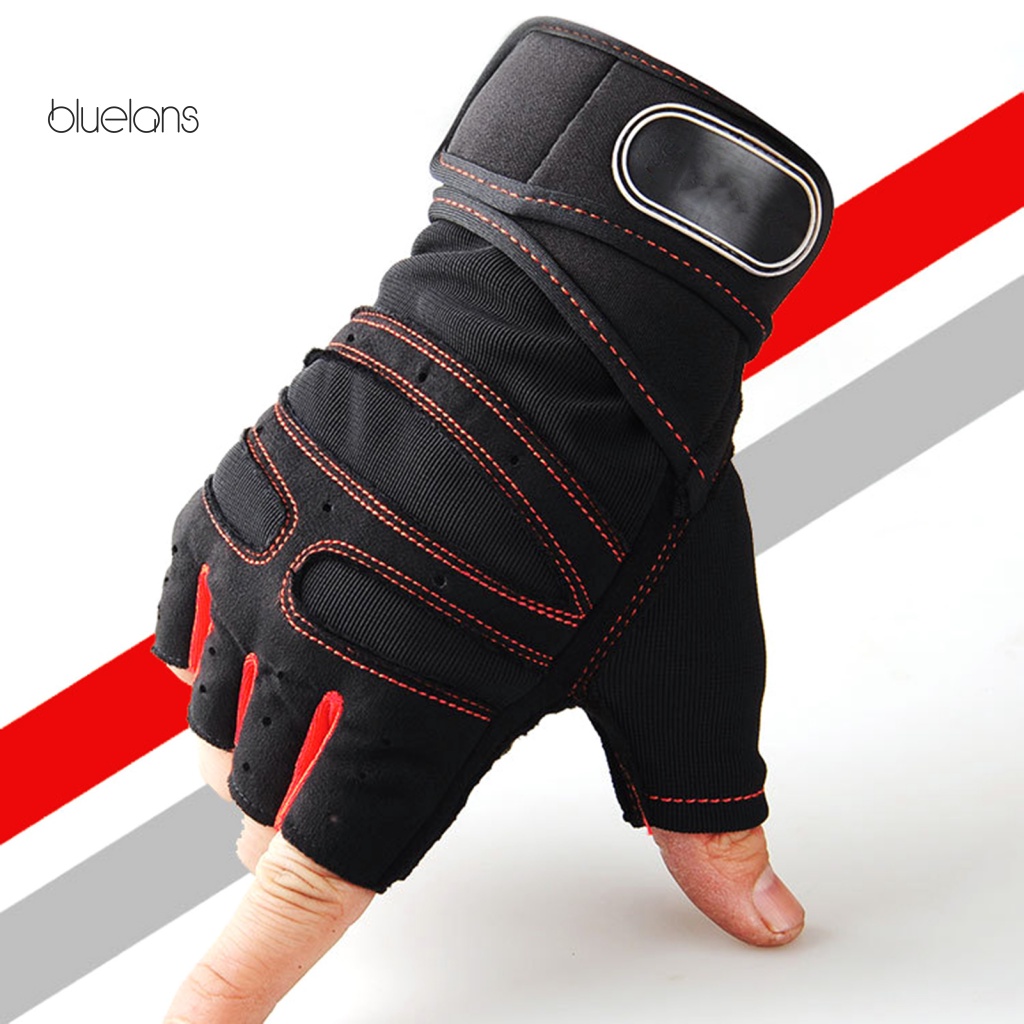 Găng Tay Thể Thao Hở Ngón Thoáng Khí Cho Nam