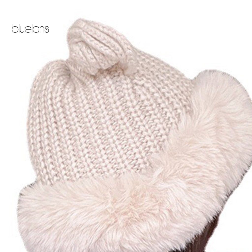 Mũ beanie Trùm Tai Màu Trơn Chống Gió Thời Trang Thu Đông Hàn Quốc Dễ Thương