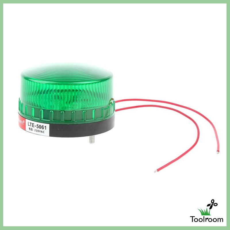 Đèn Cảnh Báo Hình Tròn 220V Màu Xanh Lá Cây