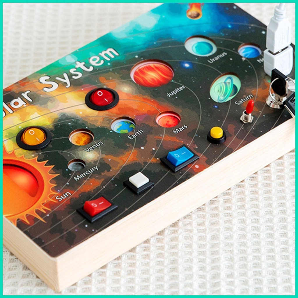 Hệ Thống Năng Lượng Mặt Trời Đồ Chơi Có Đèn LED Dành Cho Trẻ Mẫu Giáo