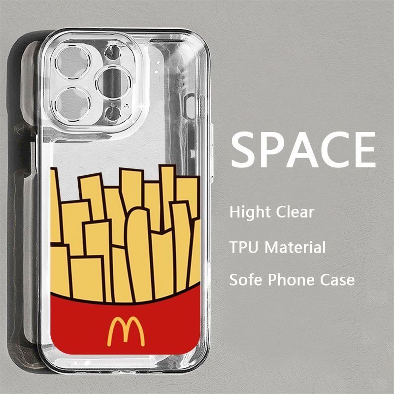 Ốp Điện Thoại Mềm Trong Suốt Chống Sốc Hình Mcdonald 'S M Kee 1378plusxrxiPhone14Pro 12 Apple 11 O46L