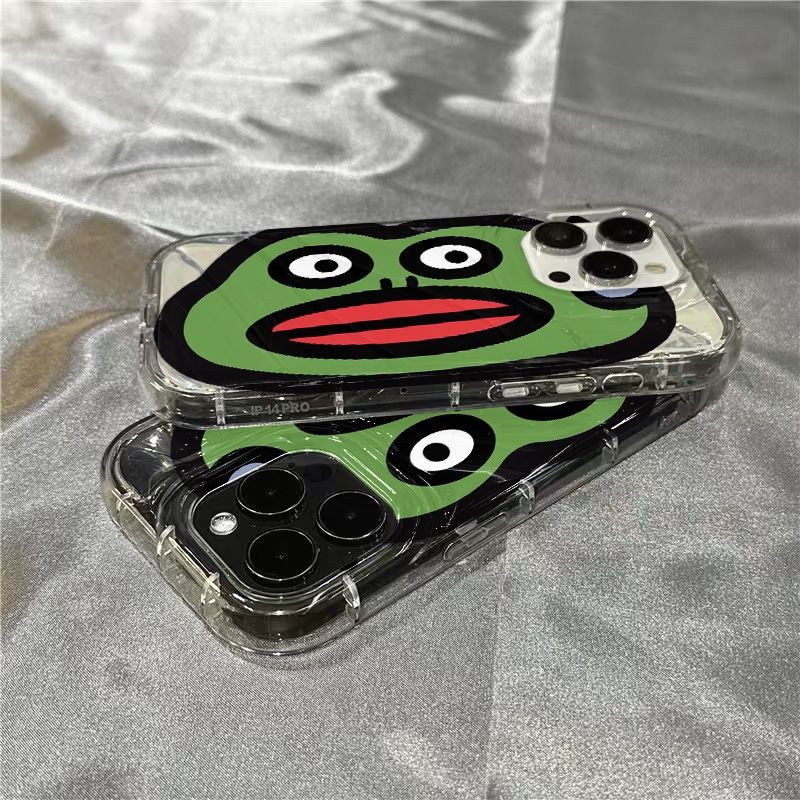 Ốp Điện Thoại Mềm Trong Suốt Họa Tiết Môi Đỏ / Ếch Dễ Thương Cho iPhone14promax87 1312 xr11 plus 8QNX