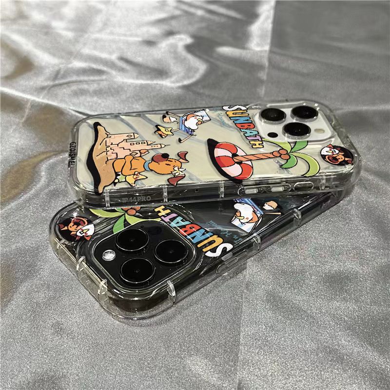 Ốp Điện Thoại Mềm Trong Suốt In Hình Chú Cún Dễ Thương Cho Iphone 11 / 13127 / 14Promax / Xr / 8 NFFO