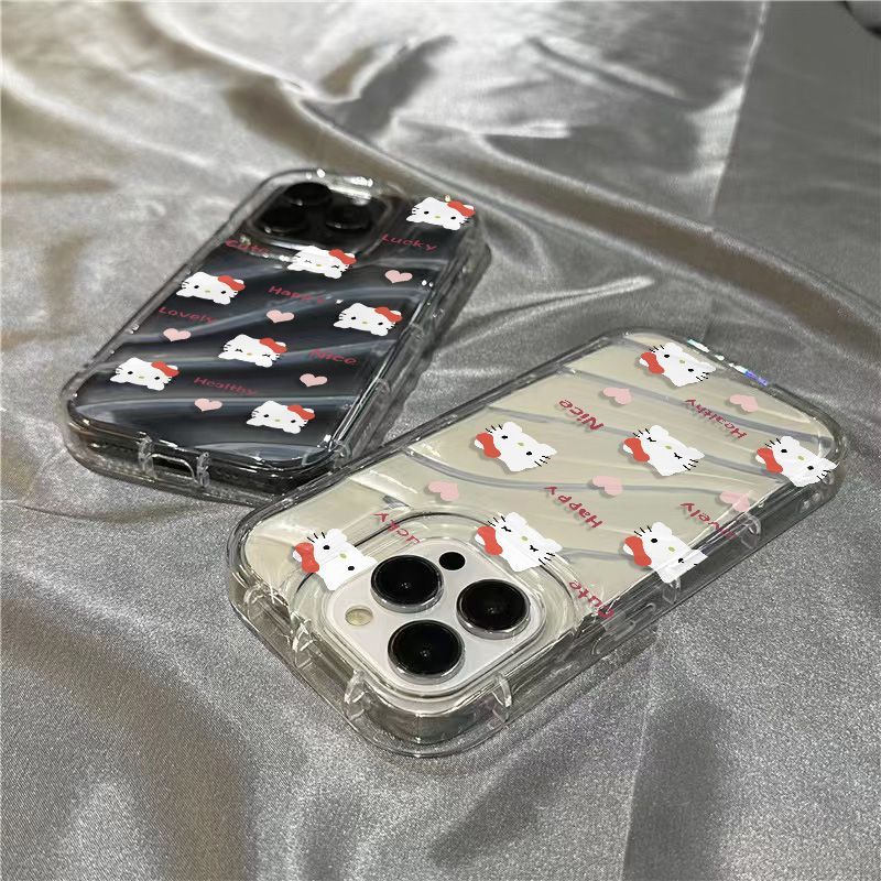 Ốp Điện Thoại Mềm Trong Suốt In Hình Mèo Kitty Dễ Thương Cho Iphone 11sins / plus8 71312iPhone14promaxxr 9933