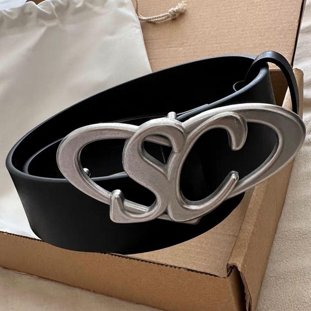 Thắt Lưng Da Khóa Kim Loại Hình Trái Tim Thời Trang Cho Nam