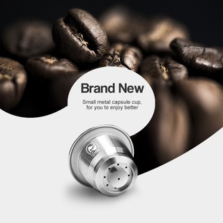 =Christmas=Refillable Square-hole Coffee Capsule Pod Filter Dripper Tamper for Nespresso