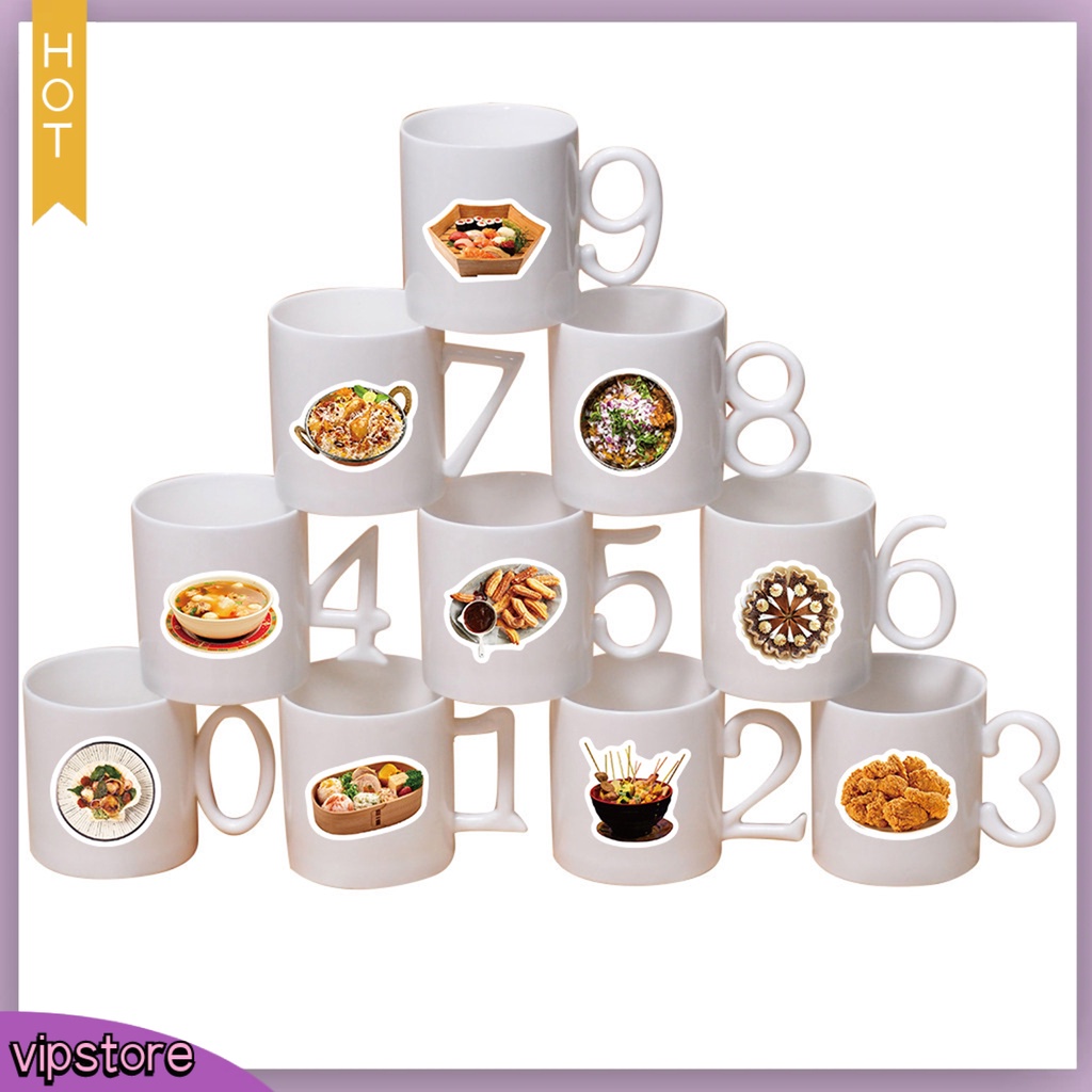 &lt;VIP&gt; Set 90 Miếng Dán Trang Trí Hành Lý Tự Dính Bằng PVC Chống Thấm Nước