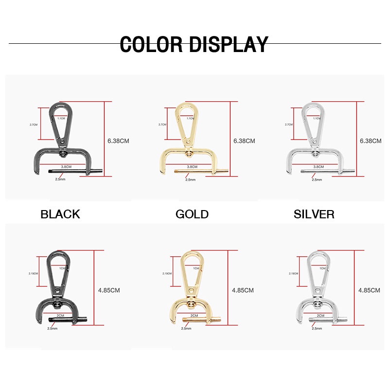 AlphaZ Phụ Kiện Khóa Cứng Kèm Vòng Treo Chuyên Dụng Cho Túi Xách