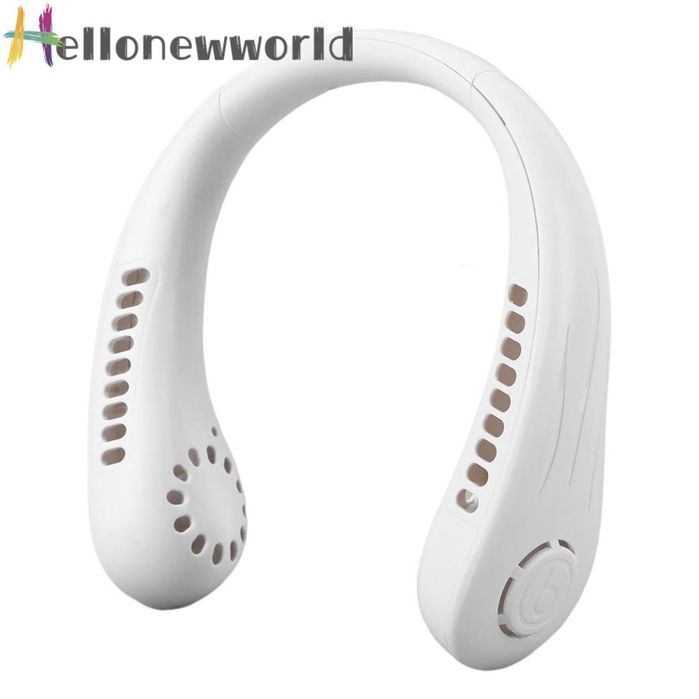 Quạt mini sạc usb 800mAh 3 Tốc Độ Không Cánh Đeo Cổ Yên Tĩnh