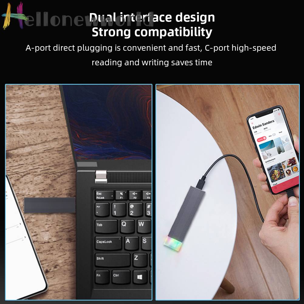 Bộ ChuyểN ĐổI M.2 NVMe SATA SSD Cho 2230 / 2242 / 2260 / 2280 SSD