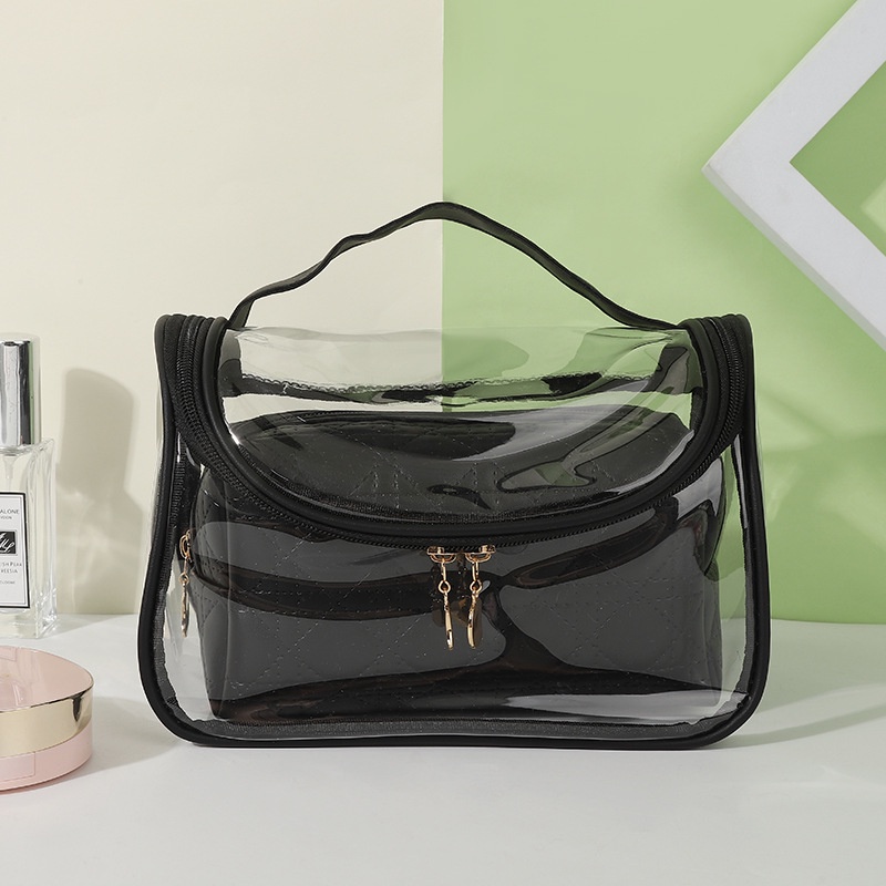 Túi Đựng Đồ Trang Điểm Hai Lớp Chống Thấm Nước Sức Chứa Lớn Tiện Lợi Dễ Sử Dụng