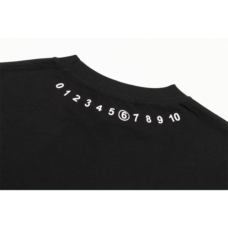 : Argiela :rend digital neckline print loose high-quality casual short sleeve -shirt