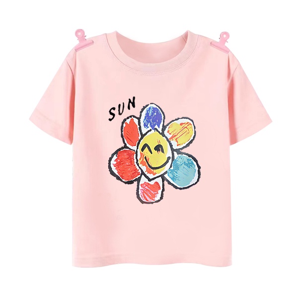 NRVP Mới Áo Thun 100% Cotton Tay Ngắn Dáng Rộng Unisex Cho Các Bé