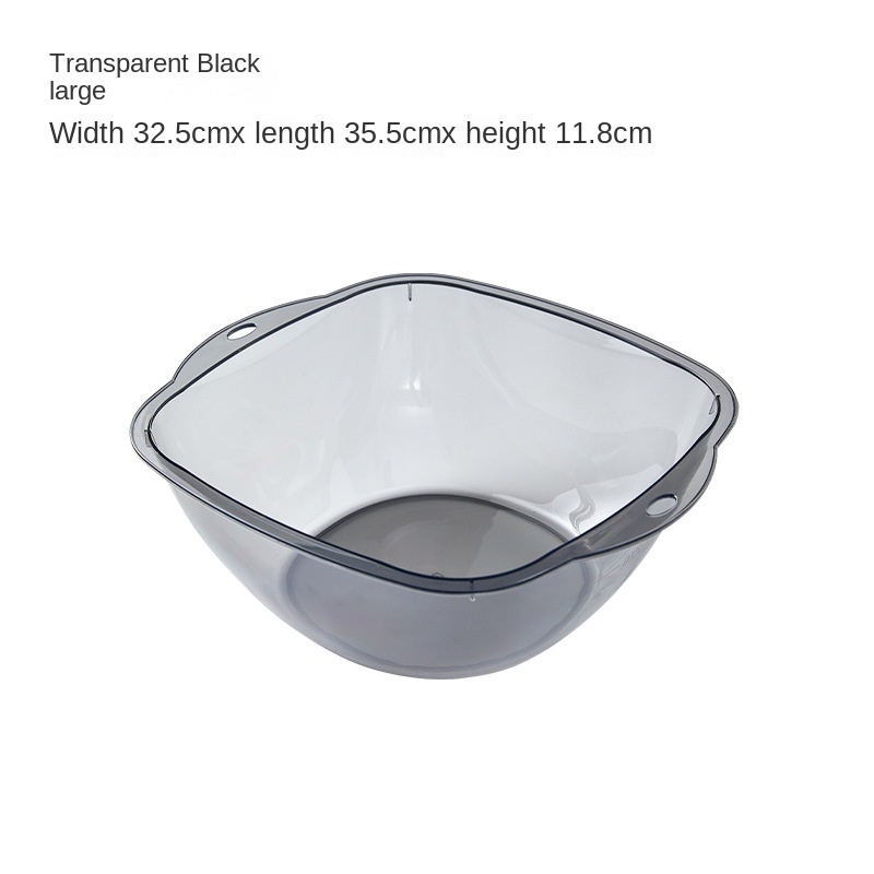 Chậu Rửa Mặt Bằng Nhựa Trong Suốt Tiện Dụng