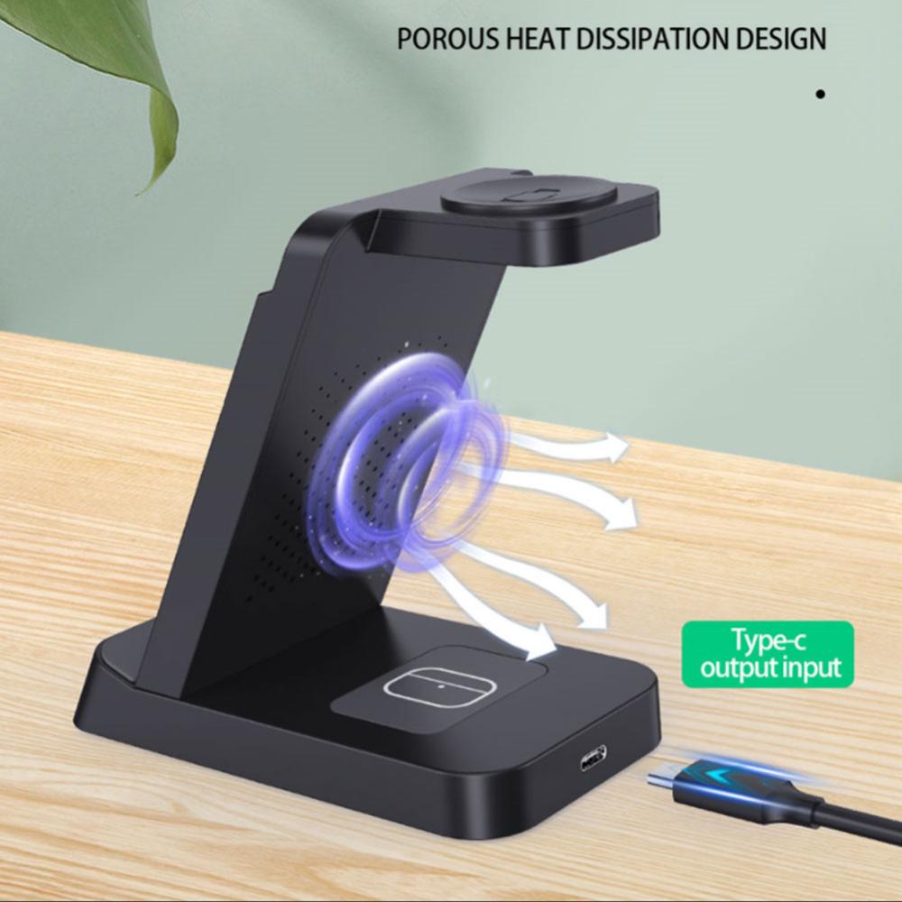 Đế Sạc Không Dây 3 Trong 1 30W Cho Điện Thoại / Đồng Hồ B6G4