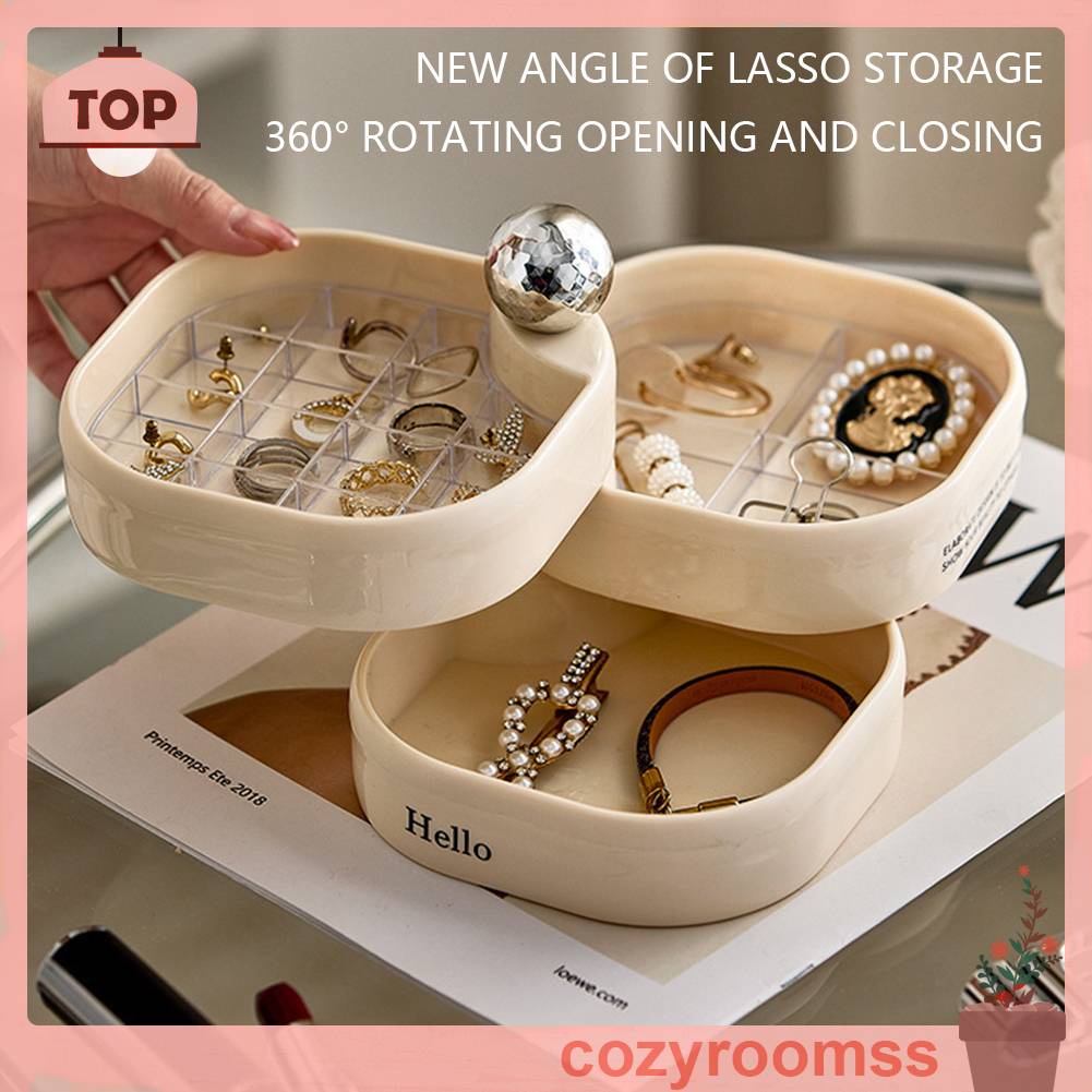 Giá Treo Trưng Bày Trang Sức Bông Tai Xoay Được Dành Cho Phòng Ngủ