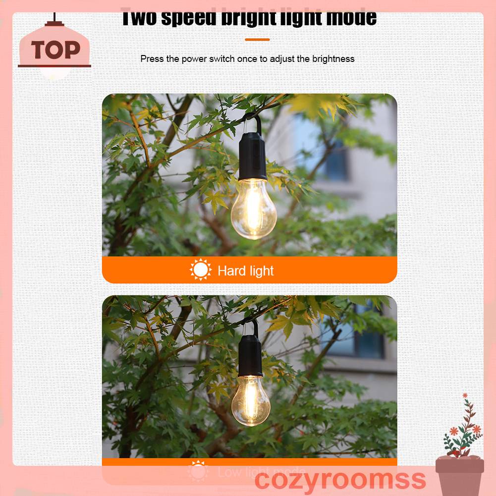 Đèn LED Cắm Trại Chống Thấm Nước 400mAh 100LM Kèm Móc Tiện Dụng