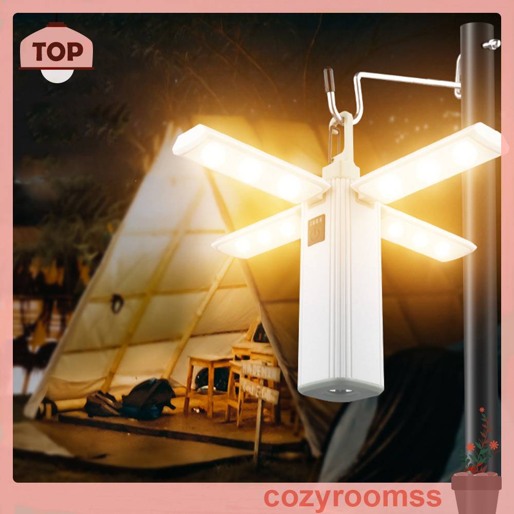 Đèn Cắm Trại 3 Chế Độ XPE LED 300LM 2000mAh Type-C Chống Thấm Nước