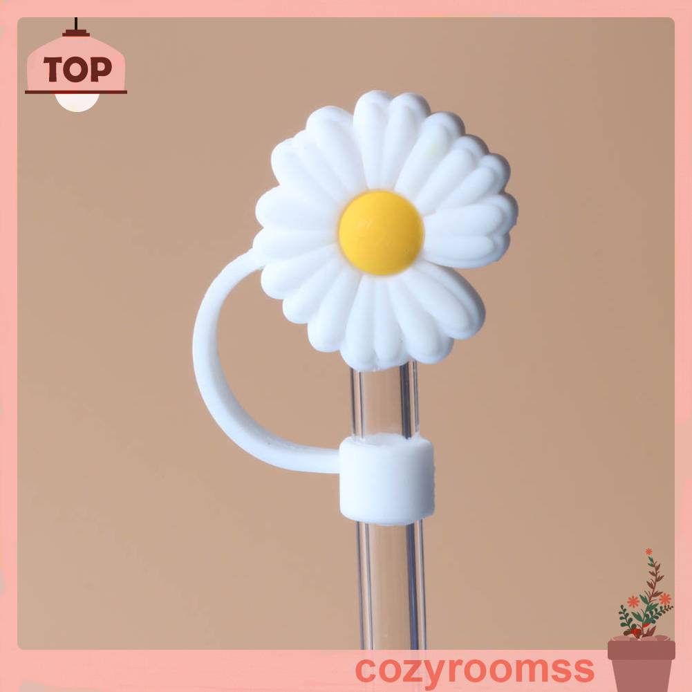 Set 8 Nắp Đậy Ống Hút Chống Bụi Dễ Thương