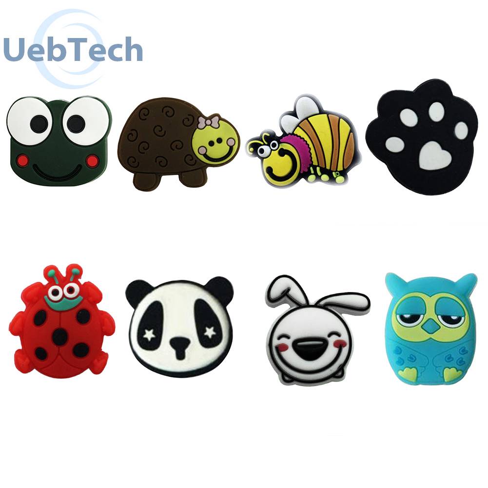 Bộ 2 Phụ Kiện Giảm Chấn Cho Vợt Tennis Bằng Silicon Họa Tiết Hoạt Hình Dễ Thương