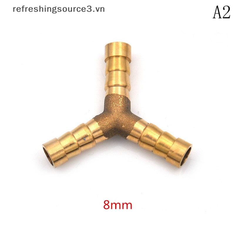 {REFRE3} Đầu Nối Chia Ống Nhiên Liệu Khí Làm Mới 3.vn} Bằng Đồng Thau &quot;Y&quot;