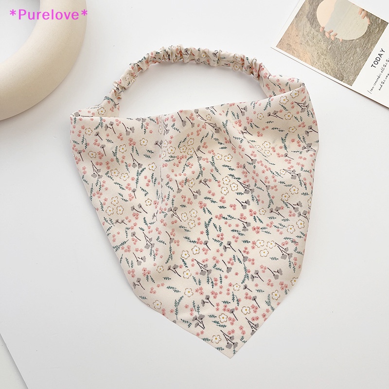 Băng Đô Co Giãn In Họa Tiết Hoa Xinh Xắn Cho Nữ Mới