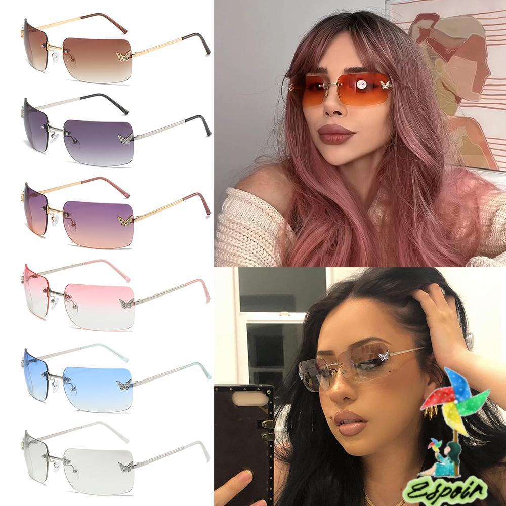 ESPO Kính Mát Hình Bướm Không Gọng Chống Tia UV