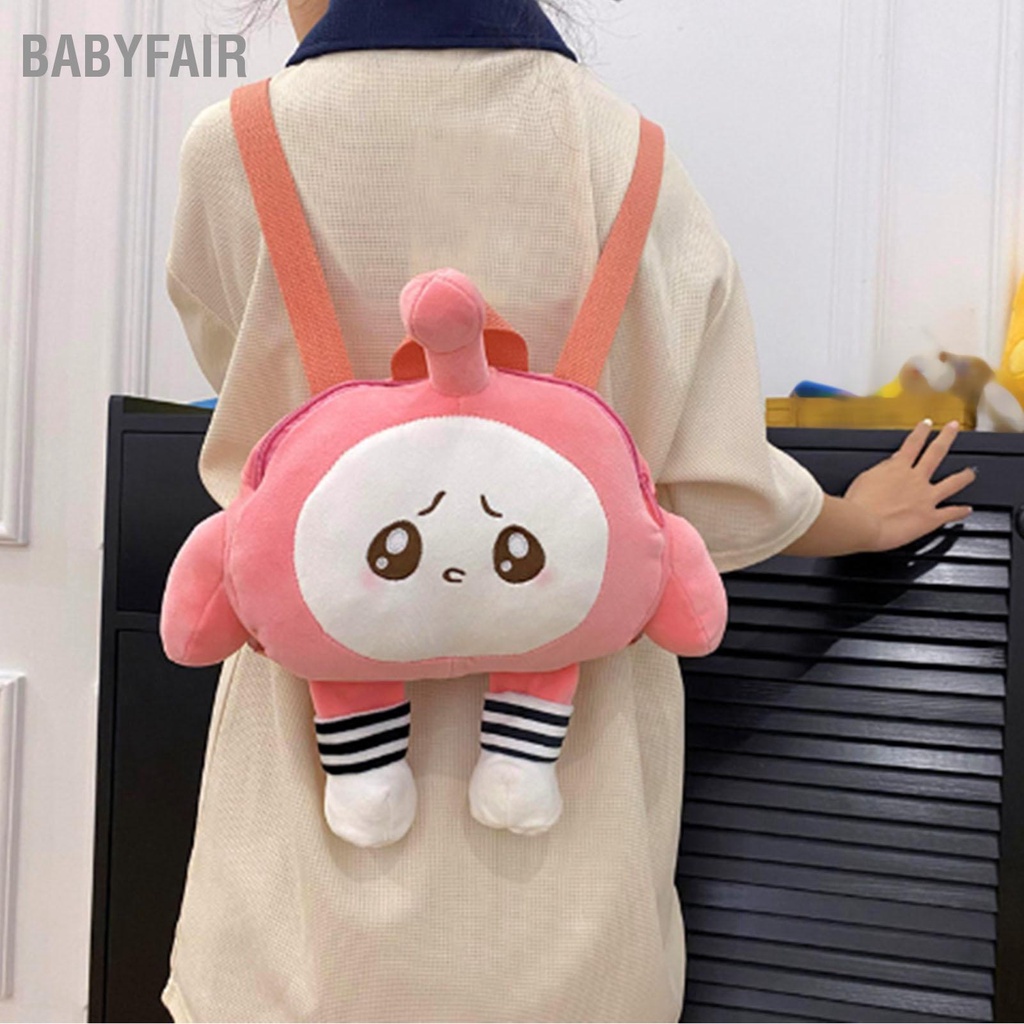 Babyfair Búp bê hoạt hình Ba lô nhỏ Hình dáng dễ thương Túi đeo vai sang trọng thoáng khí cho trường học Mua sắm du lịch